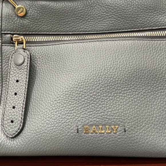 Bally Bianne Gray Convertible Leather Backpack with COA - Picture 3 of 16